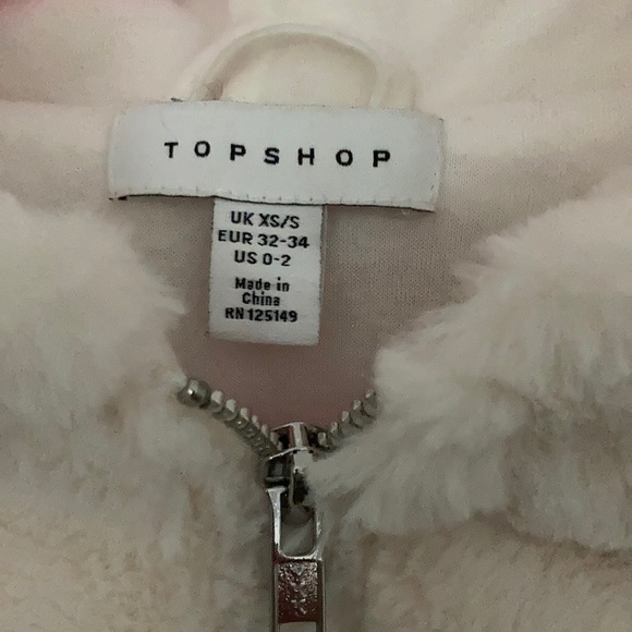 Topshop  Teddy Coat - Picture 2 of 6